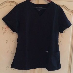 Greys Anatomy scrub top - black